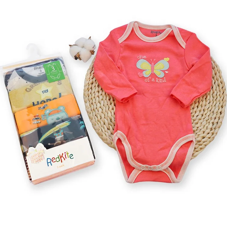 Amazon Hot Sell Newborn Infant Clothes Baby Romper With Long Sleeves
