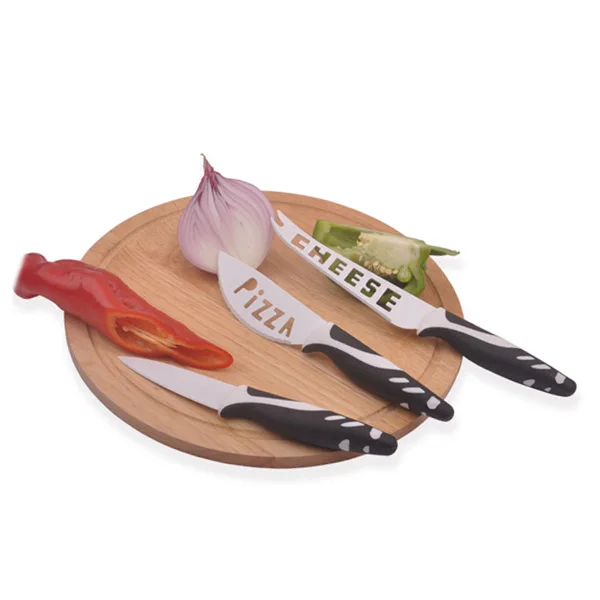5pcs cheese tools with woodend block