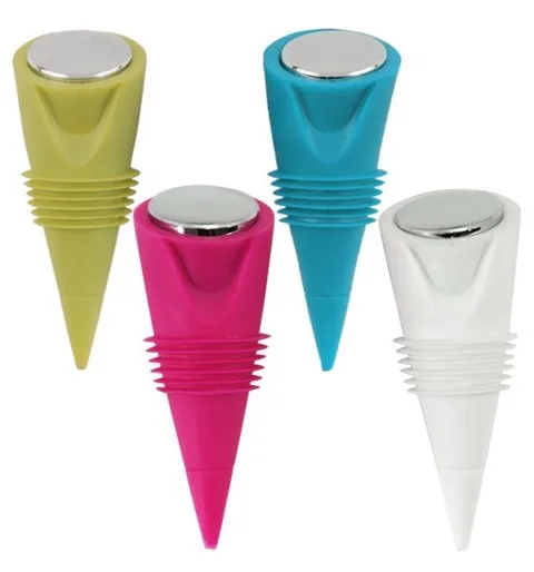 
Manufacturer Food Grade Standard Reusable Colorful 100% Food Grade Silicone Wine Bottle Stopper 