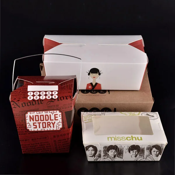 
Biodegradable emballage eco friendly kraft fast food packaging 