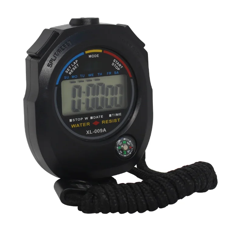 Stopwatch timer , watch women, 10 laps memory stopwatch