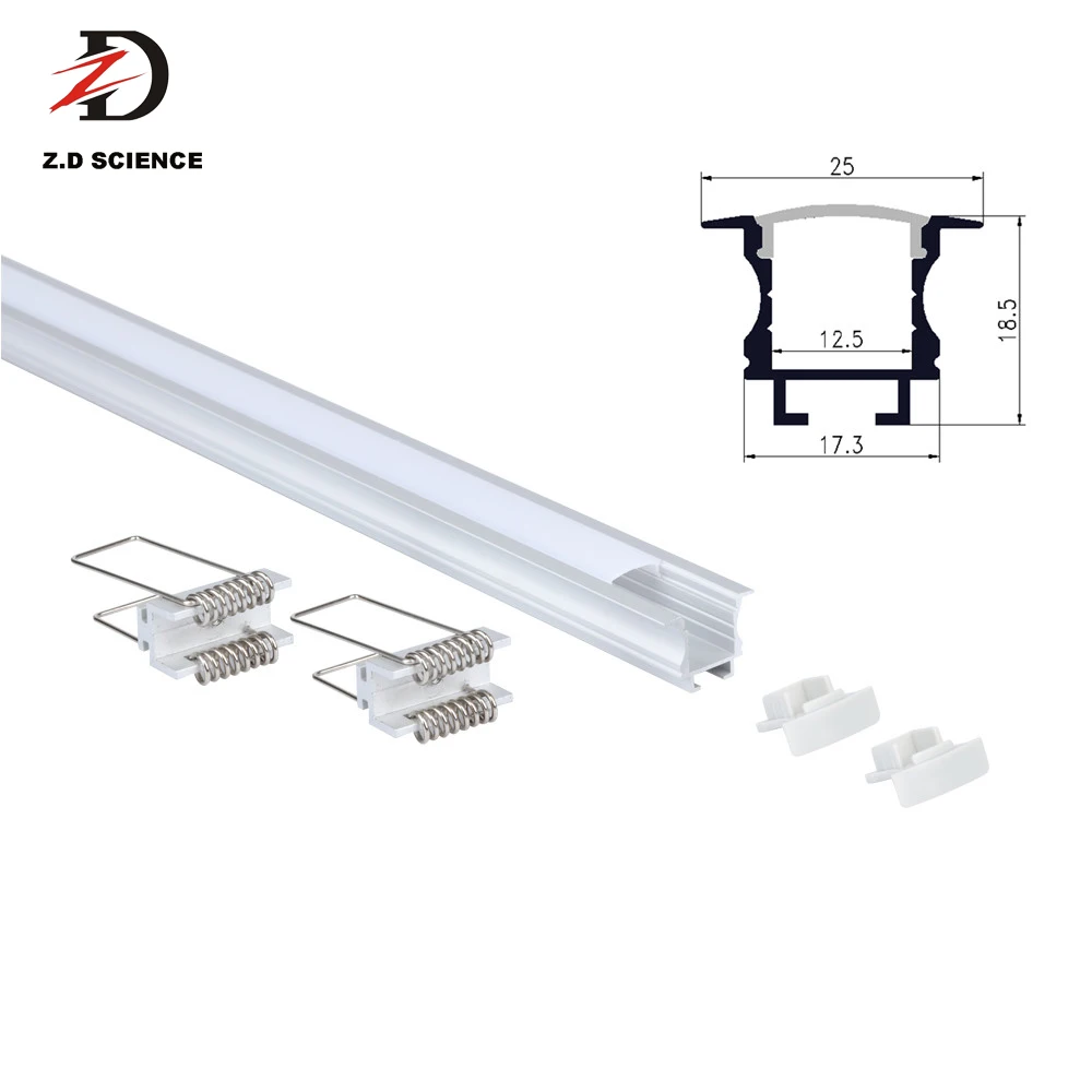 T-Profile Ultra Slim Recessed LED Linear Light ,  Aluminum Profile With LED Strip Light Wall Recessed Mounting