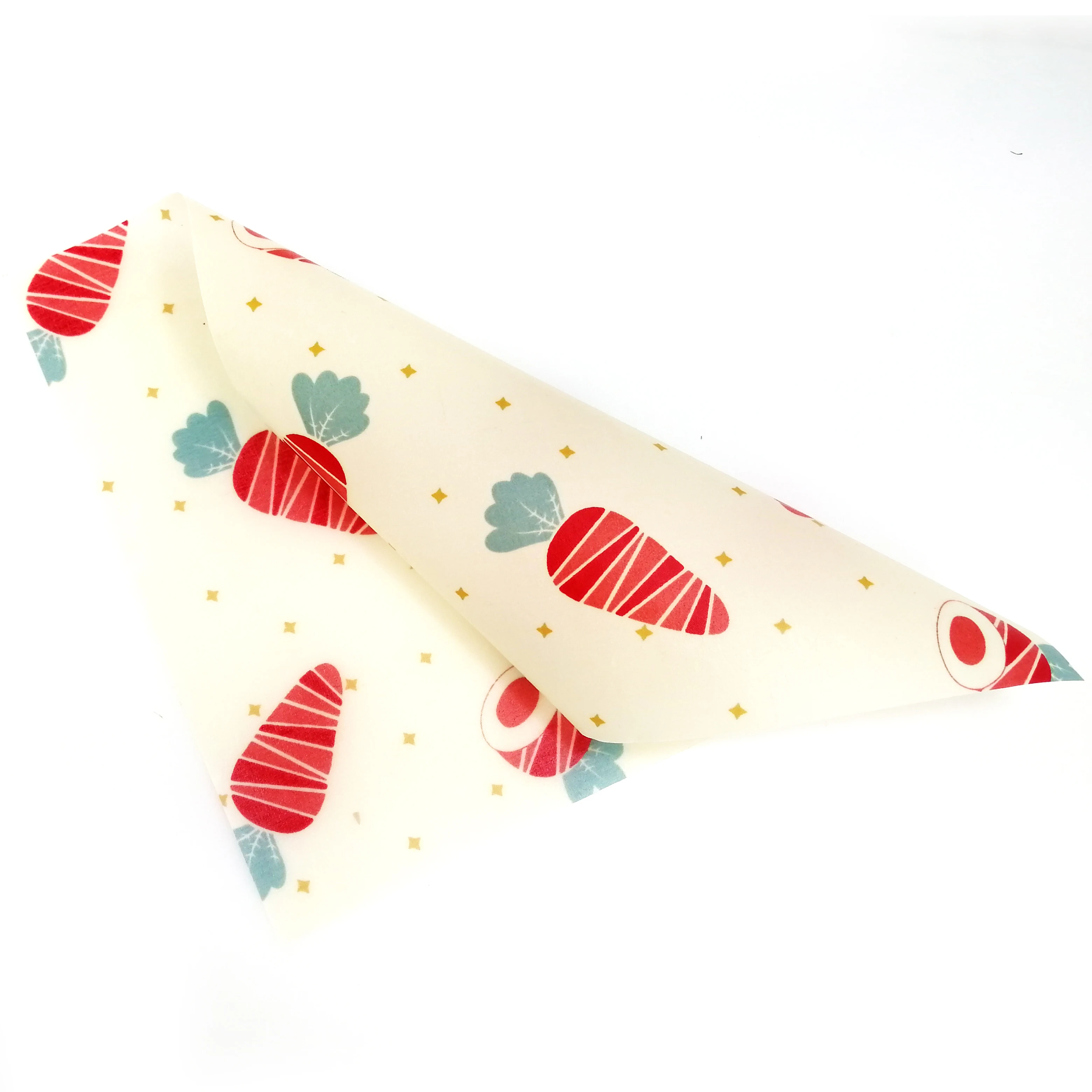 
Food Grade Food Safety Custom Natural Organic Fabric Reusable Storage Beeswax Food Wraps 