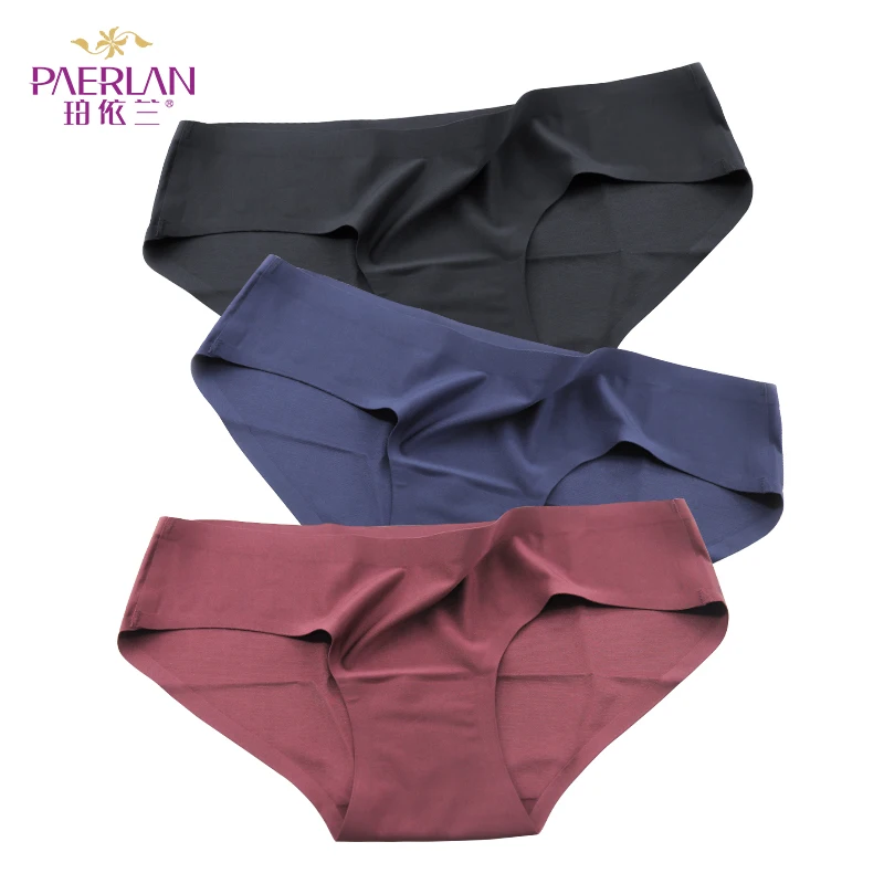 Breathable nude low rise girls underwear ladies sexy seamless panties