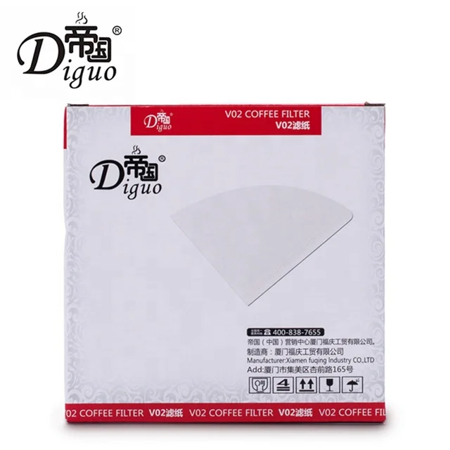  Diguo V60 белая цветная фильтровальная бумага для кофе натуральная V01