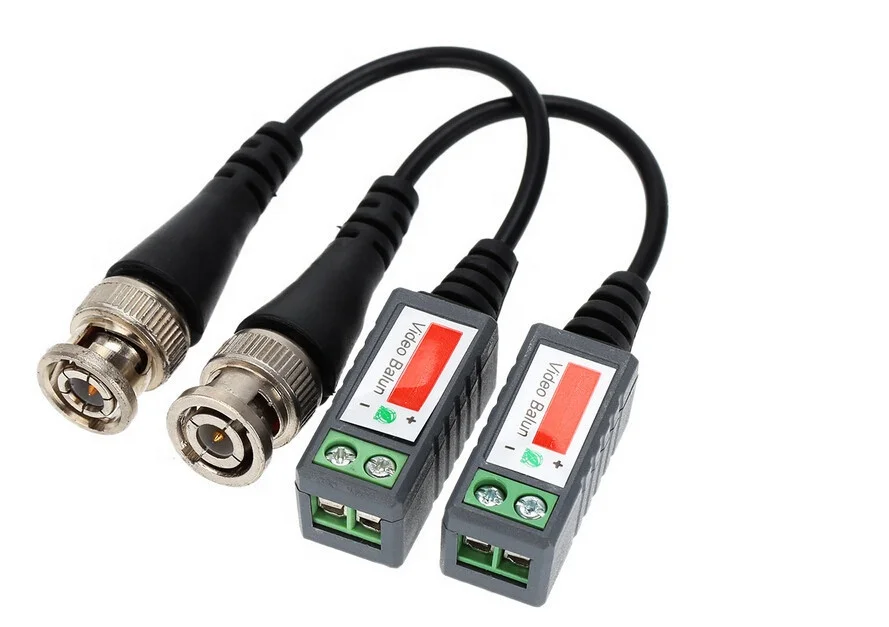 BNC UTP Cat5/5e/6 BNC Video Balun Transceiver Adapter Transmitter for HD 720P 1080P