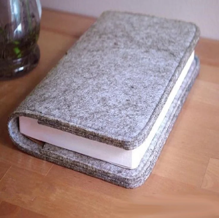 
Creative school students notebook cover design waterproof non-woven felt book cover with custom logo 