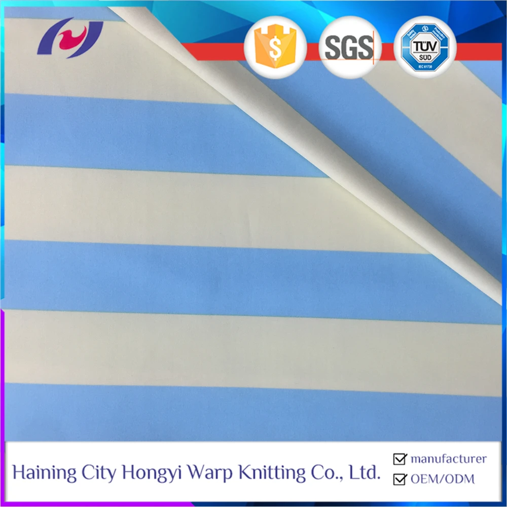 Black Printed Polyester Spandex 85 polyester 15 Spandex Yarn Fabric