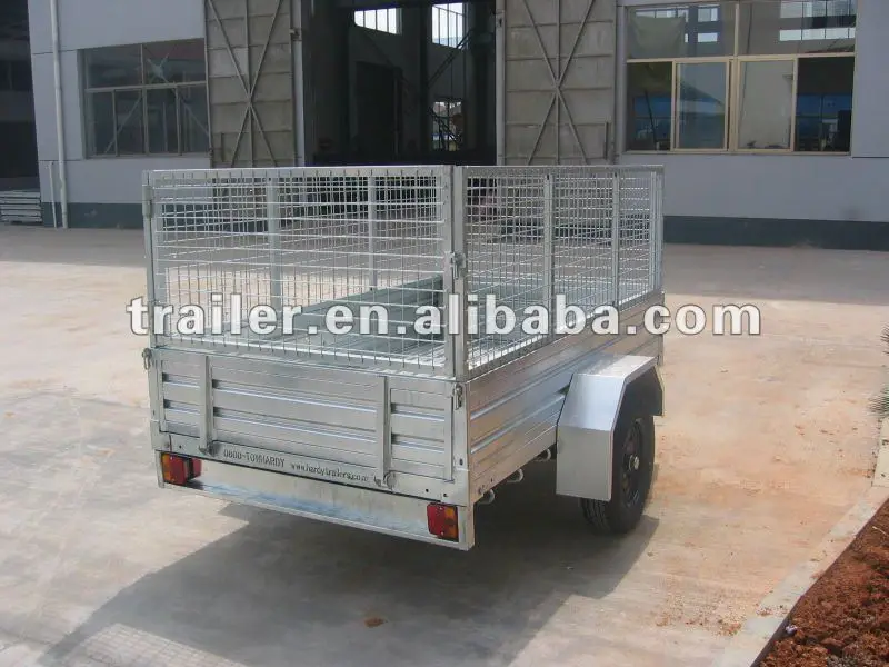 Cage Trailer with Cover Bridge Support