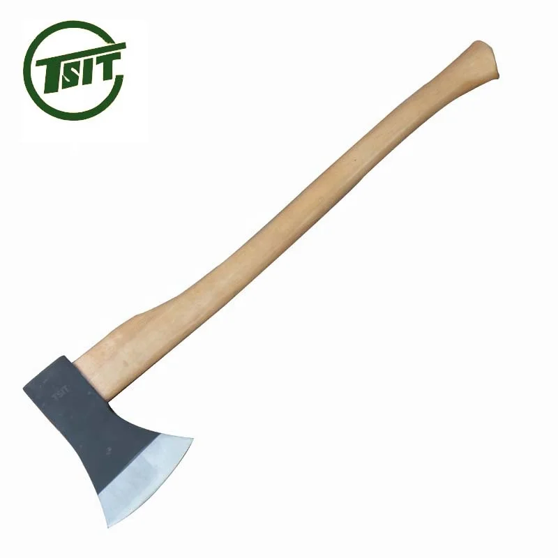 Hand outdoor tool plastic coated handle broad felling axe