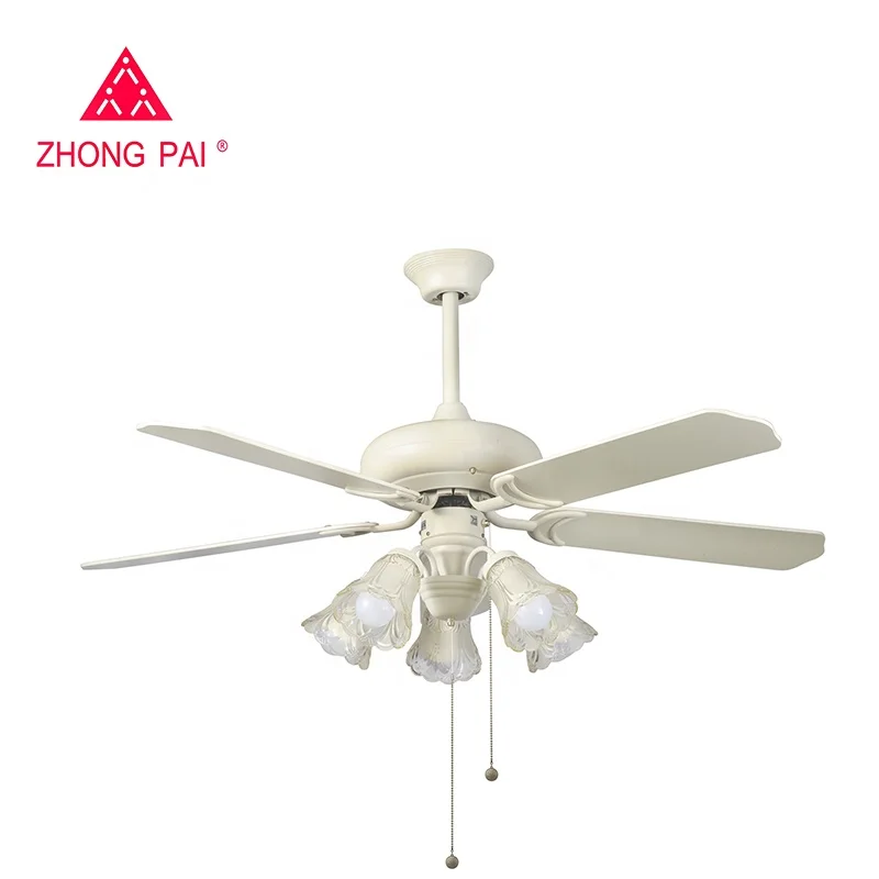Most popular 52 inch vintage chandelier ceiling fan with light bulb decorative ceiling fan with ETL approval