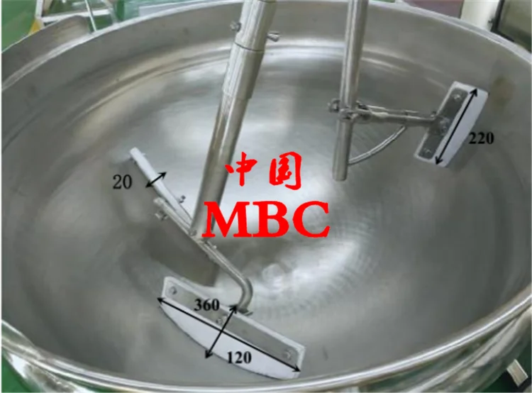 
Industrial Steam Jacketed Kettle for Sauce 