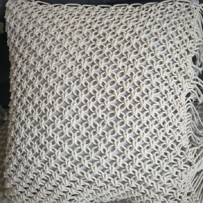 Handmade Macrame Crochet Cushion & Pillow Cover