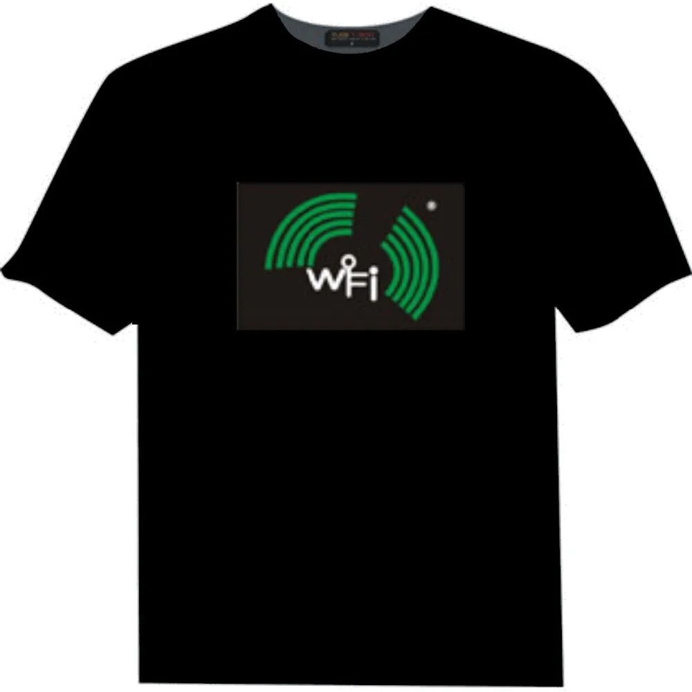Party/Sports custom el panel flashing T-shirt
