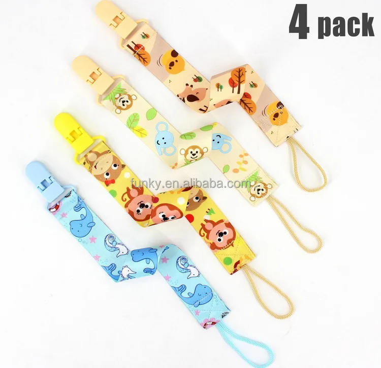 Милый дизайн прищепка для соски цепь с прекрасным животным для оптовой продажи