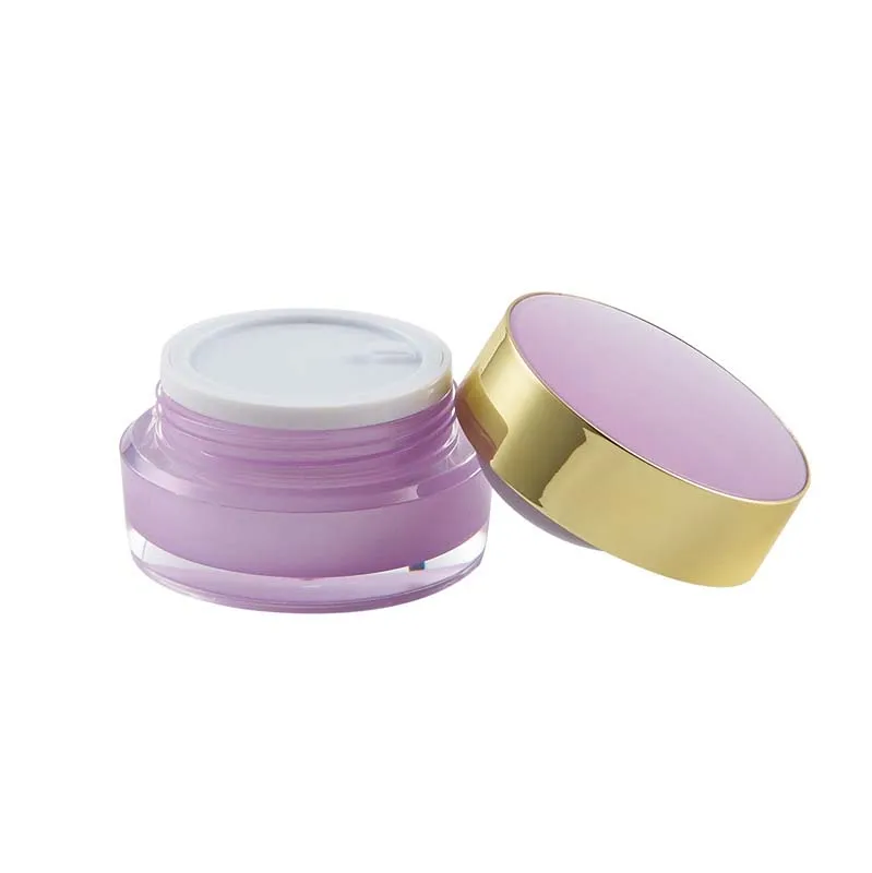 Modern design high quality luxury small round ball white cosmetic eye cream jar