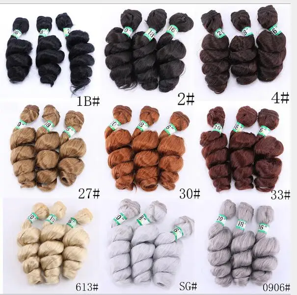 Синтетические волнистые накладные волосы для женщин, накладные пряди из кудрявых волос, 16-20 дюймов, 70 г