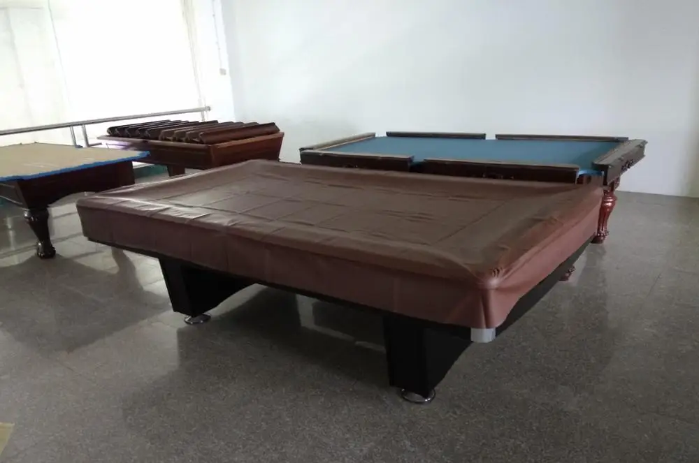Leather billiards  cover snooker nine ball pool table cover cloth waterproof dust cover
