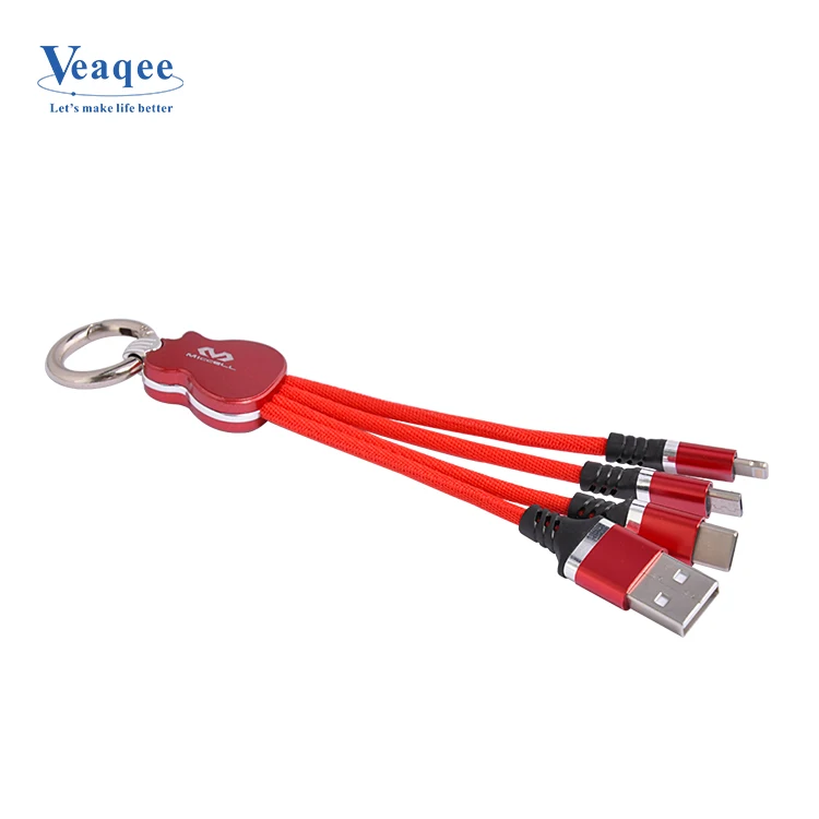 3in 1 нейлоновый зарядный кабель Micro Usb Быстрый зарядный кабель