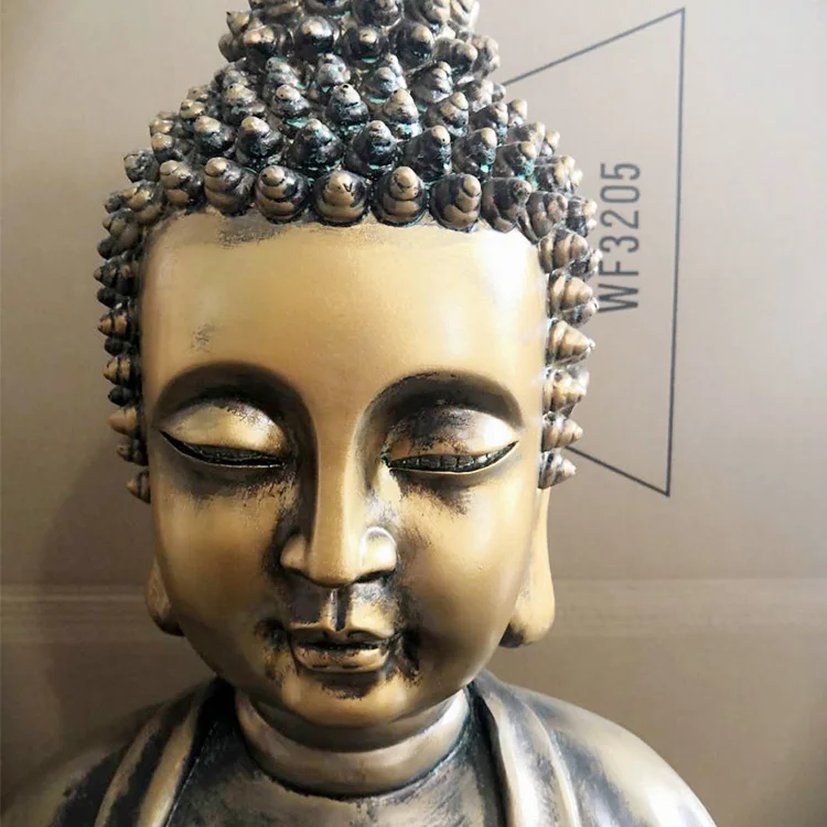 
Polyresin Statue Decoration Buddha Garden Resin LED Light Outdoor Water Fountain For Sale 