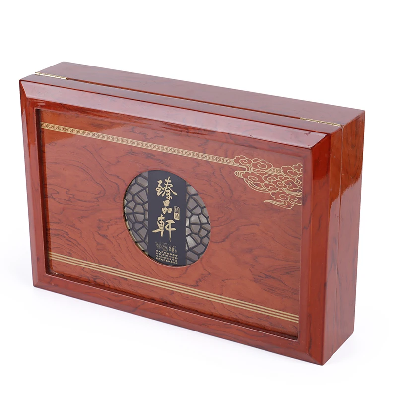 Creative Vintage Solid Wood Packaging Tea Set Exquisite Gift Box