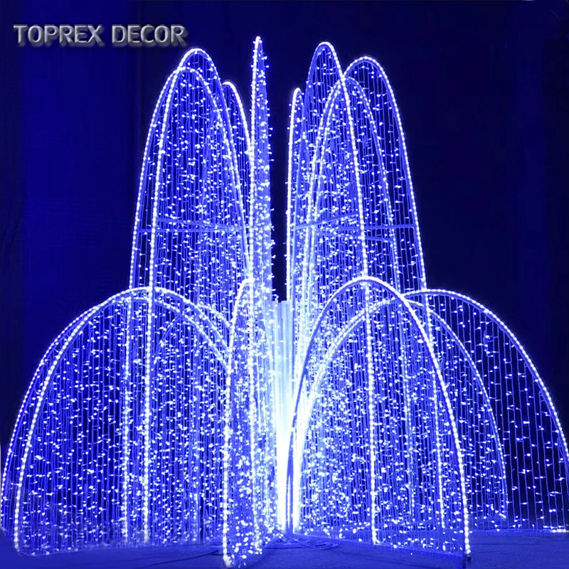 2019 new Outdoor indoor home garden waterfall led  fountain motif light