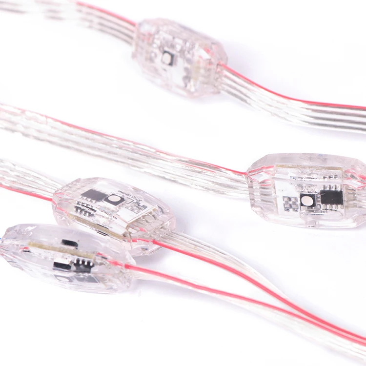 CE ROHS custom waterproof full color ws2811 white 3d 15mm pixel addressable led ball light string