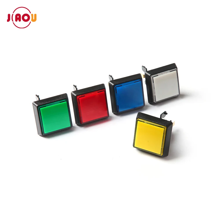 JIAOU YUEQING 50mm square gaming buttons switch