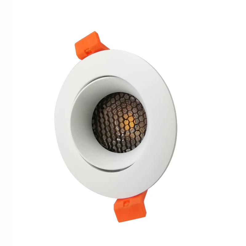 
Aluminum White Round LED Down Light Holder Dia 70mm 88mm 