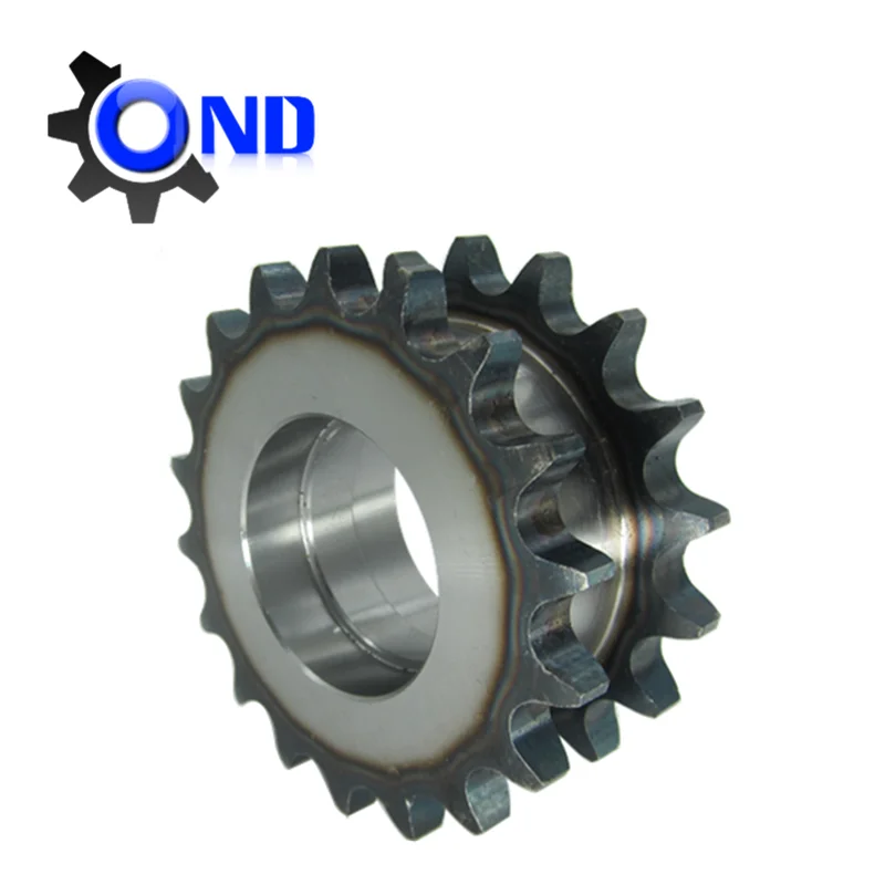 Sprockets for two single-row drive roller chains