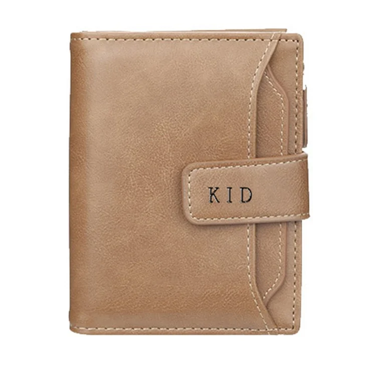 ISO men leather RFID business credit card holder factory