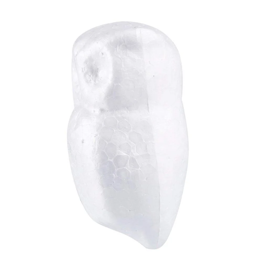 Factory Direct Selling Craft Foam  Owl Shaped Styrofoam  For DIY Crafts Project, Kids Art Class, White Polystyrene Foam