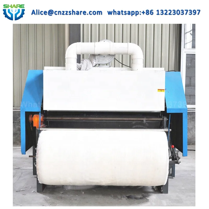 Машина для чистки и кардинга овечьей шерсти и полиэфирного волокна