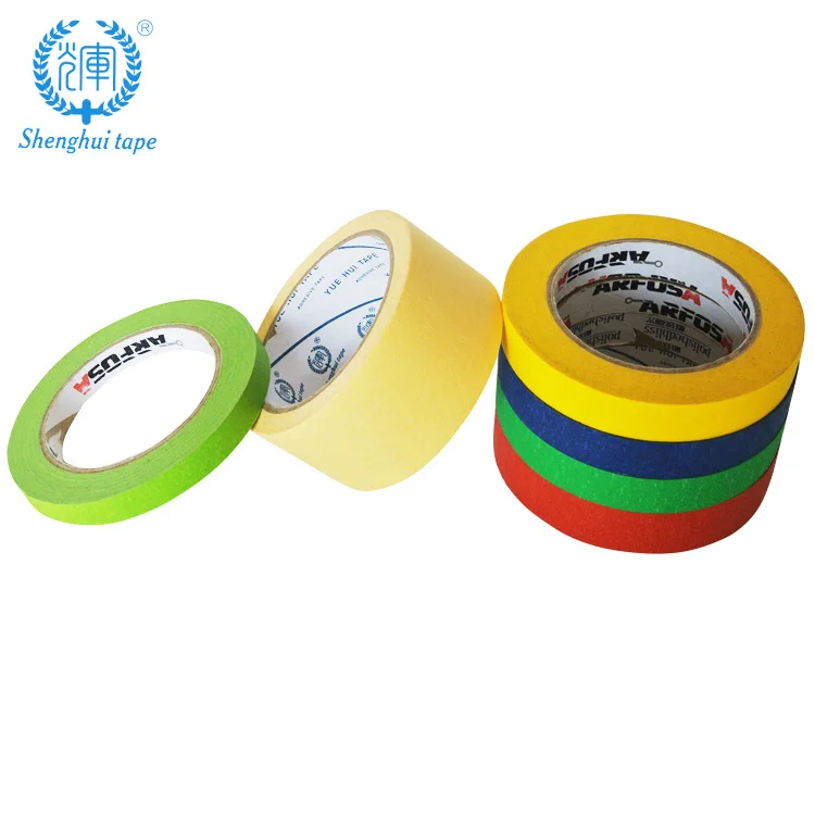 
Heat Seal Car Painting Masking Paper Adhesive Tape Car Automotive Painting Masking Paper Crepe Paper Rubber Offer Printing 