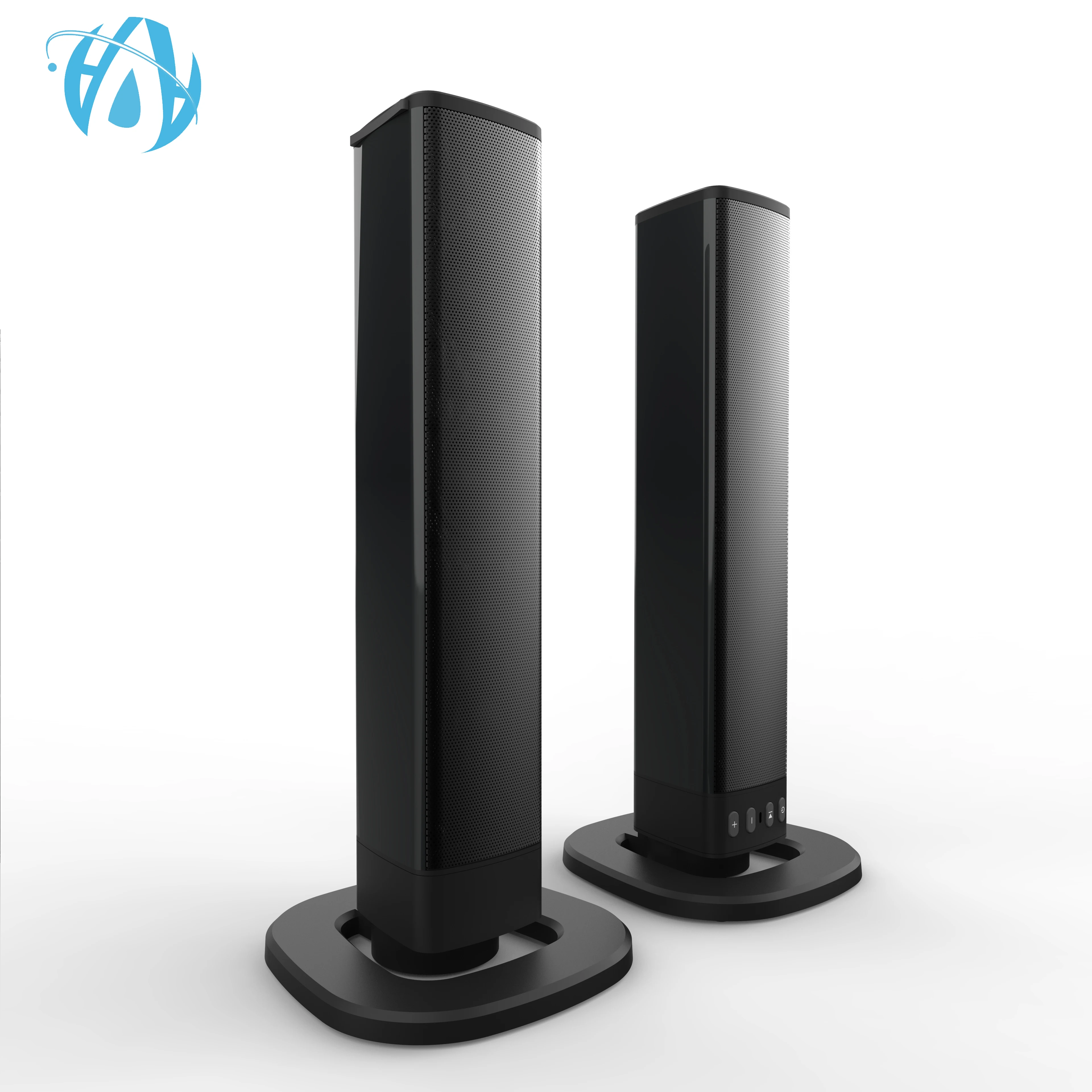 High Quality True Wireless 3D Surround Bass Detachable Soundbar Bluetooth 20W Wireless Portable 4 Speakers Home Theatre Soundbar