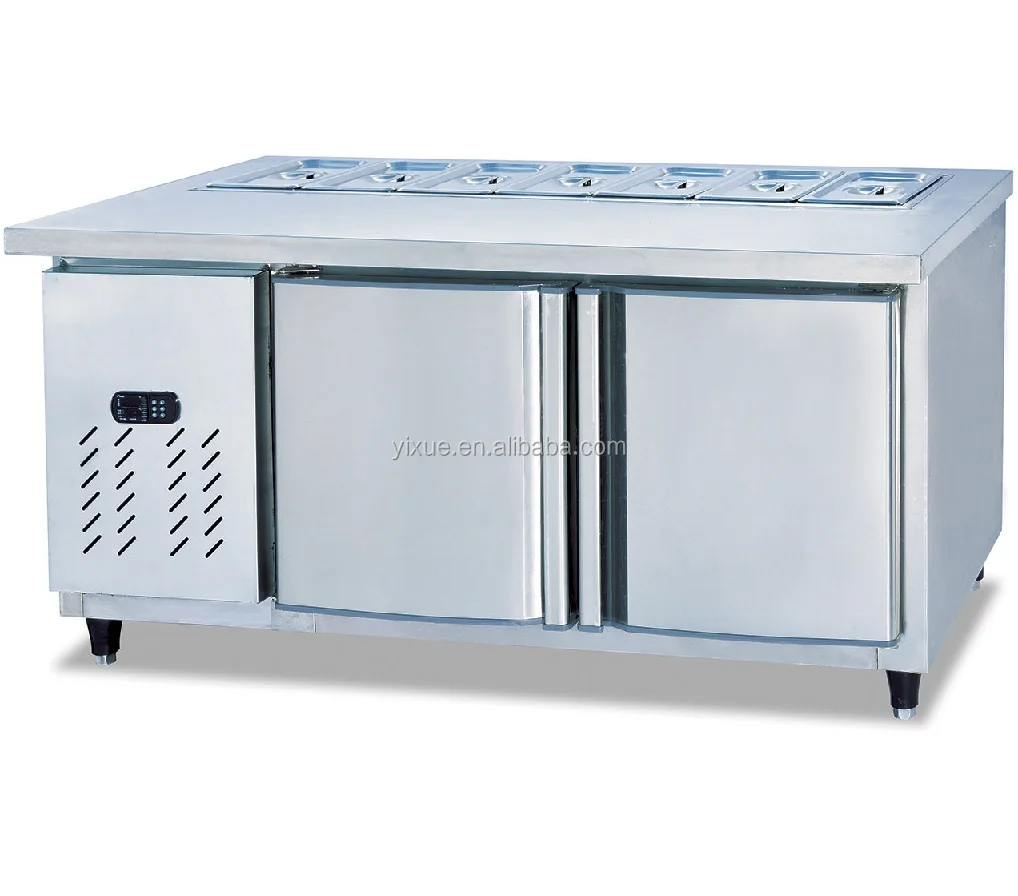 two door table refrigerated saladette counter /salad sandwich counter
