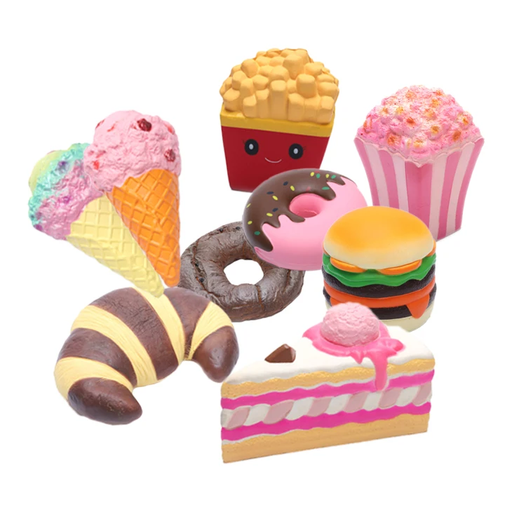 Custom design 2019 pu malaysia squishy macaron fabbrica gel lot original toy