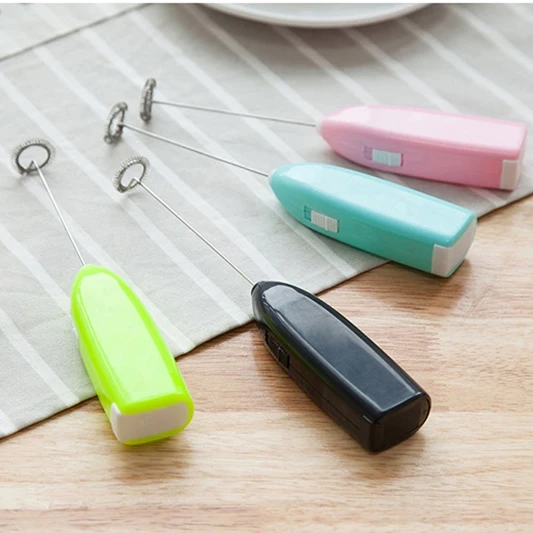 Kitchen Electric Eggbeater Cosmetics Blender Automatic Mini Coffee  Bubbler electric plastic egg tools Customized logo