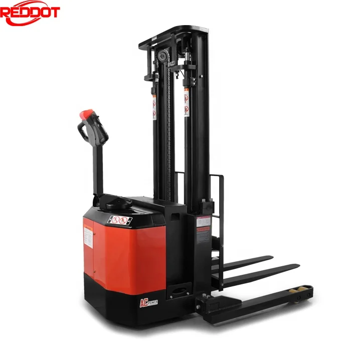 Reddot экономичный Регулируемый Электрический штабелер с широкими ножками, высокая производительность