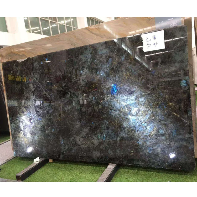 Blue Emerald Labradorite Granite,Emerald Blue tiles, Blue Labradorite slab