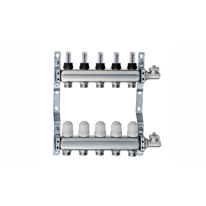 Floor Heating Parts 304 Stainless Steel Water Manifold Pipe