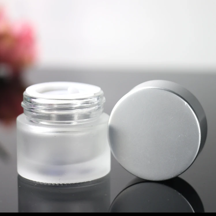 Frosted glass cream bottle 10g-50g mask glass bottle cosmetic bottle