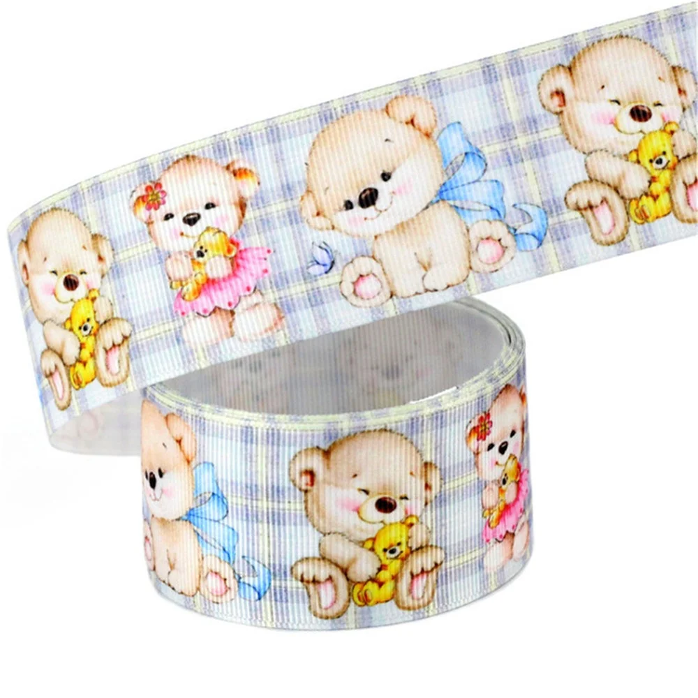 3 inch Cute Cartoon Print Animal Grosgrain Ribbon