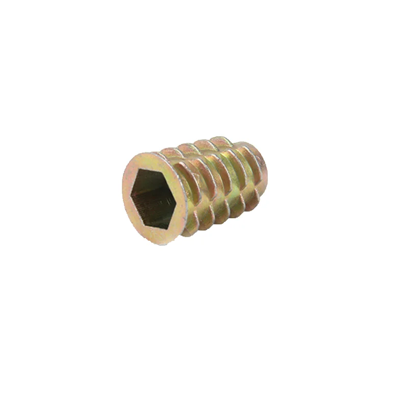 High Quality  M10X25mm  Furniture Threaded Wood Insert Nut