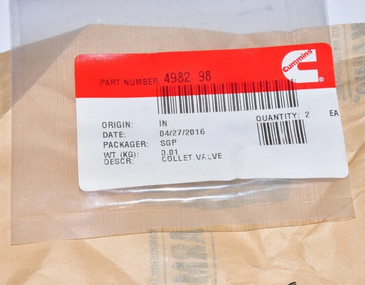 Engine Valve Split Collets C6204414520 4982898 for B3.3 4D95 Diesel Engine