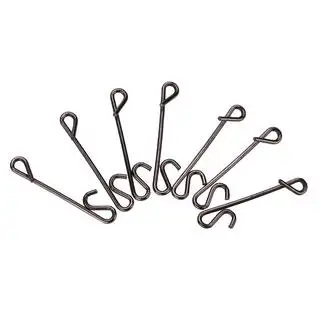 Fishing Swivel Hook Wrapping Snap Fishing Line Wire Connector Snap Pin Without Knot Tackle