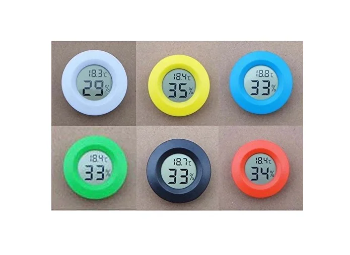 Embedded Humidity Monitor Digital Cabinet Thermometer Hygrometer Animal Reptile Thermometer for Indoor