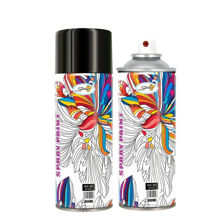 400ml Graffiti Art Spray Paint 1 Pieces BLACK Epoxy Hongkong Raw Material for Car Paint Easy Coat Car Paint