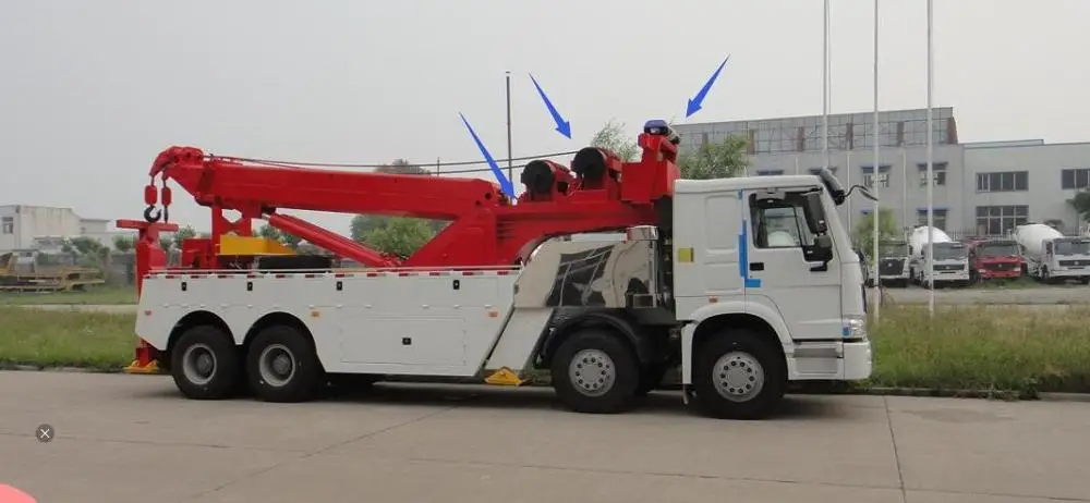 
China Sinotruk 8*4 50 ton Heavy Rotator Tow Truck Wrecker for sale 