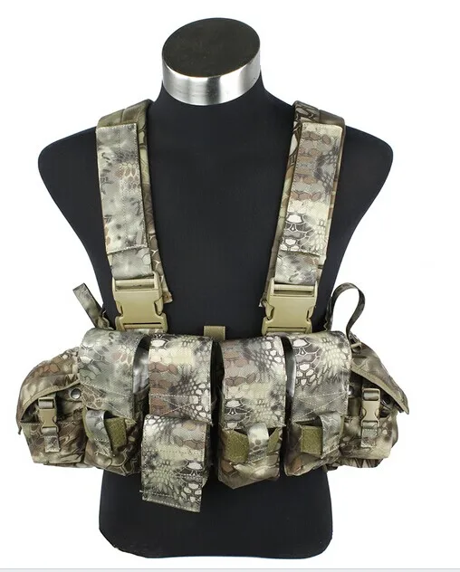 Kryptek camouflage Tactical gun bag Chest rig with magazine pouch